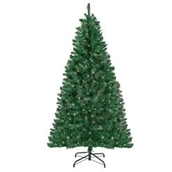 6 Ft. Pre-Lit Acacia Tree With Clear Lights -Christmas Trees Sales AC100 308 60