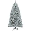 6 Ft. Pre-Lit Acacia Flocked Tree With Clear Lights