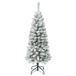 4.5 Ft. Acacia Pencil Slim Flocked Tree