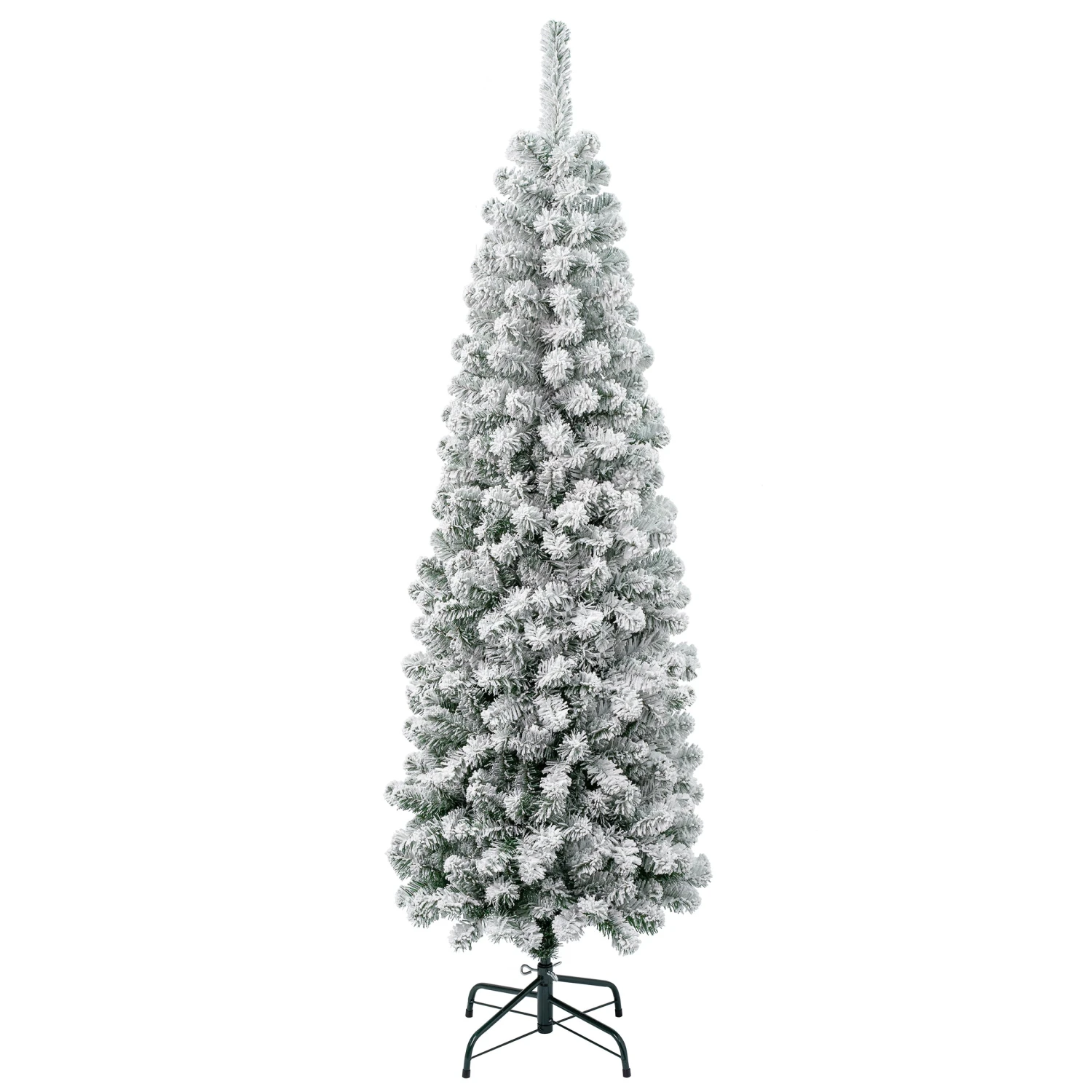 6 Ft. Acacia Pencil Slim Flocked Tree 1 6 Ft. Acacia Pencil Slim Flocked Tree