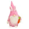 11 In. Pink Easter Bunny Gnome Table Decoration