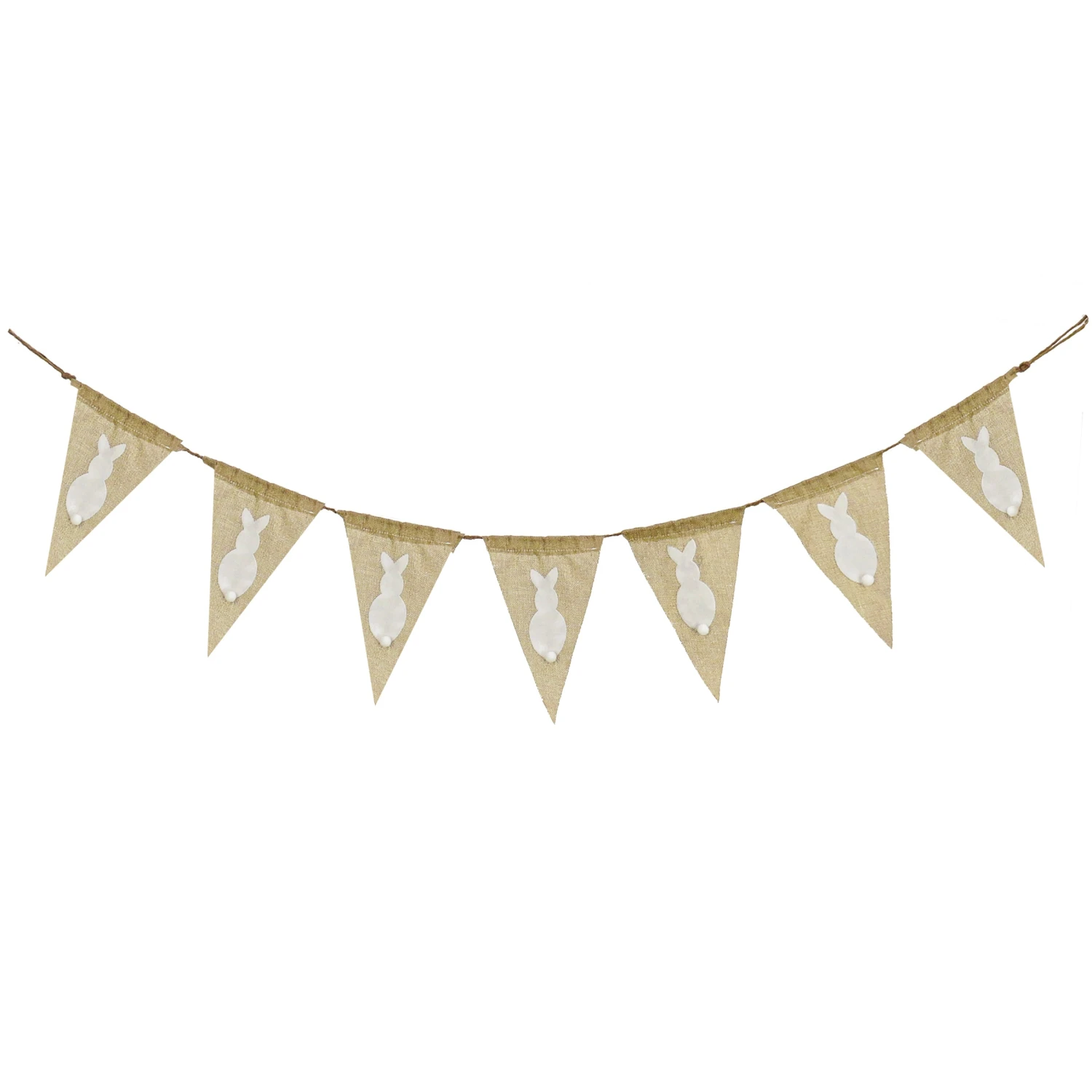 70 In. White Easter Bunny Hanging Banner Decoration 1 70 In. White Easter Bunny Hanging Banner Decoration