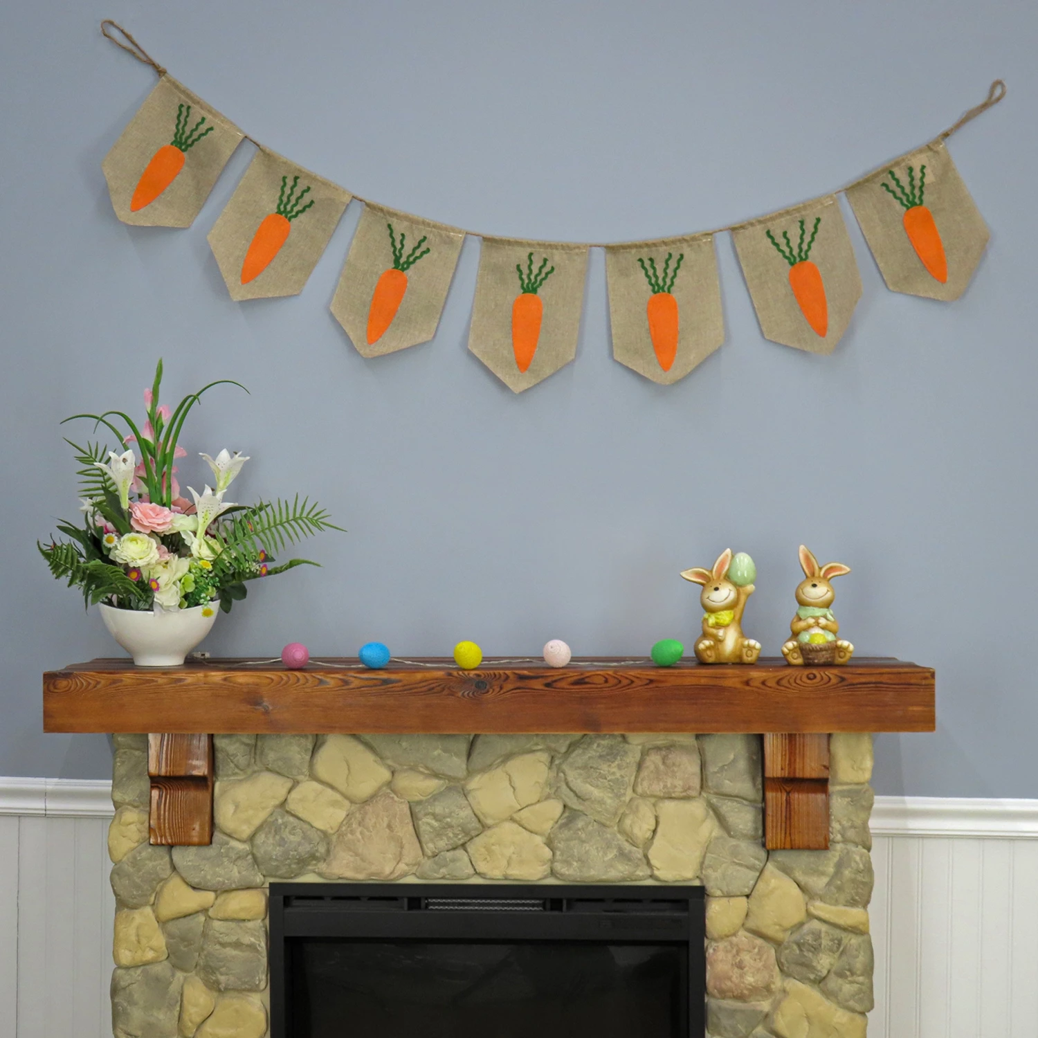 70 In. Carrots Hanging Easter Banner Decoration 2 70 In. Carrots Hanging Easter Banner Decoration - Image 2
