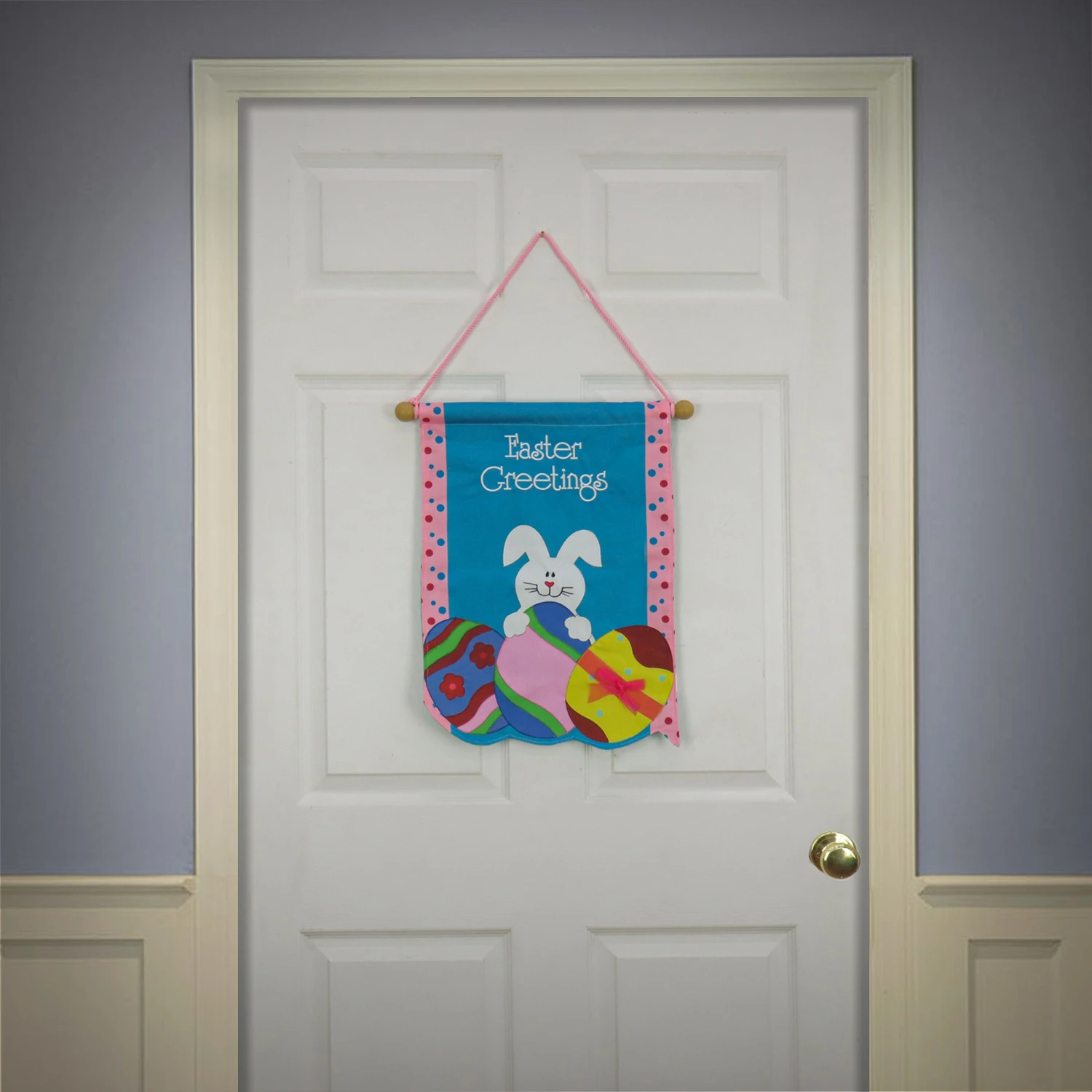 18 In. Easter Greetings Hanging Banner Decoration 2 18 In. Easter Greetings Hanging Banner Decoration - Image 2