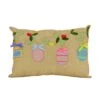18 In. By 10 In. Decorated Easter Eggs Decorative Pillow