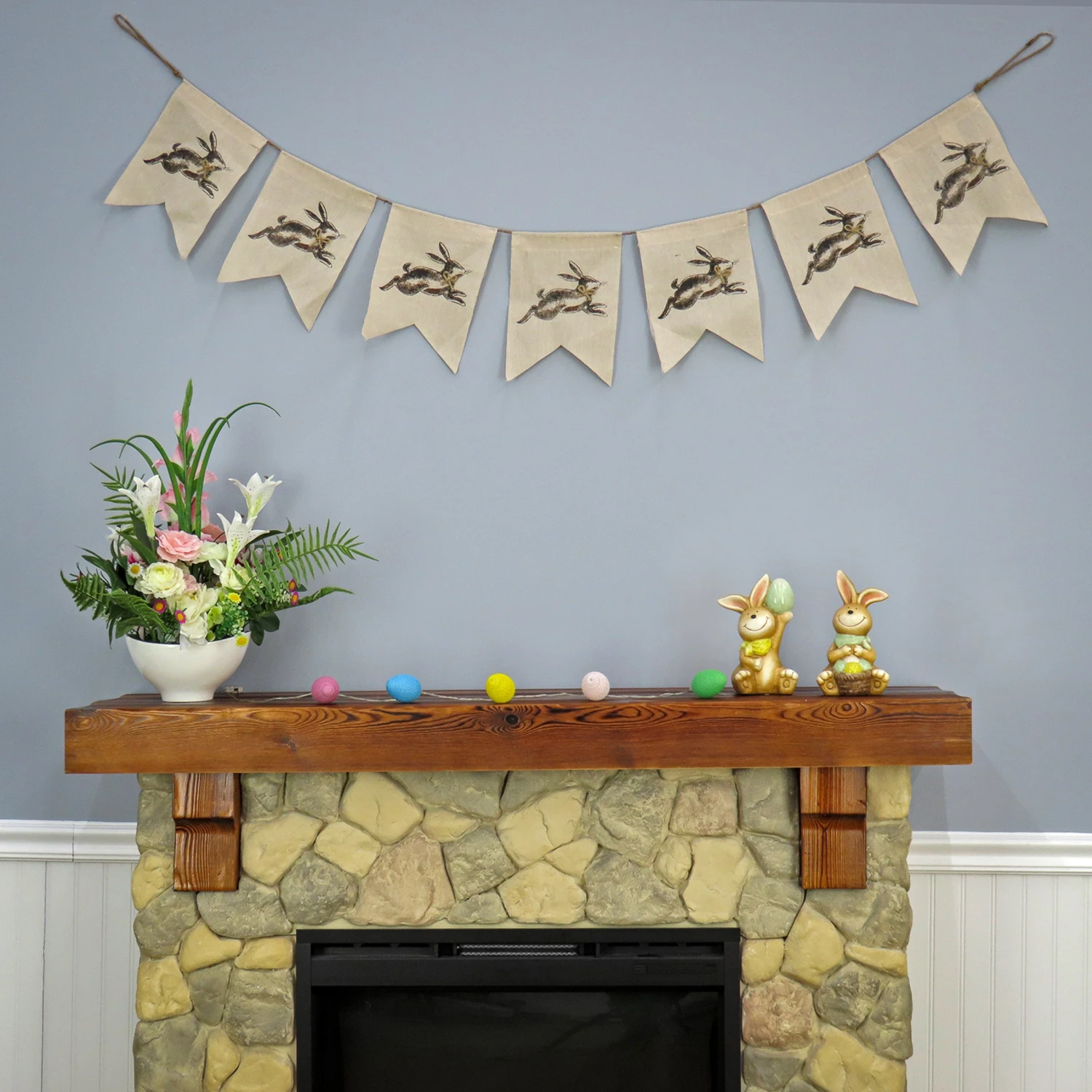 70 In. Running Easter Bunnies Hanging Banner Decoration 2 70 In. Running Easter Bunnies Hanging Banner Decoration - Image 2