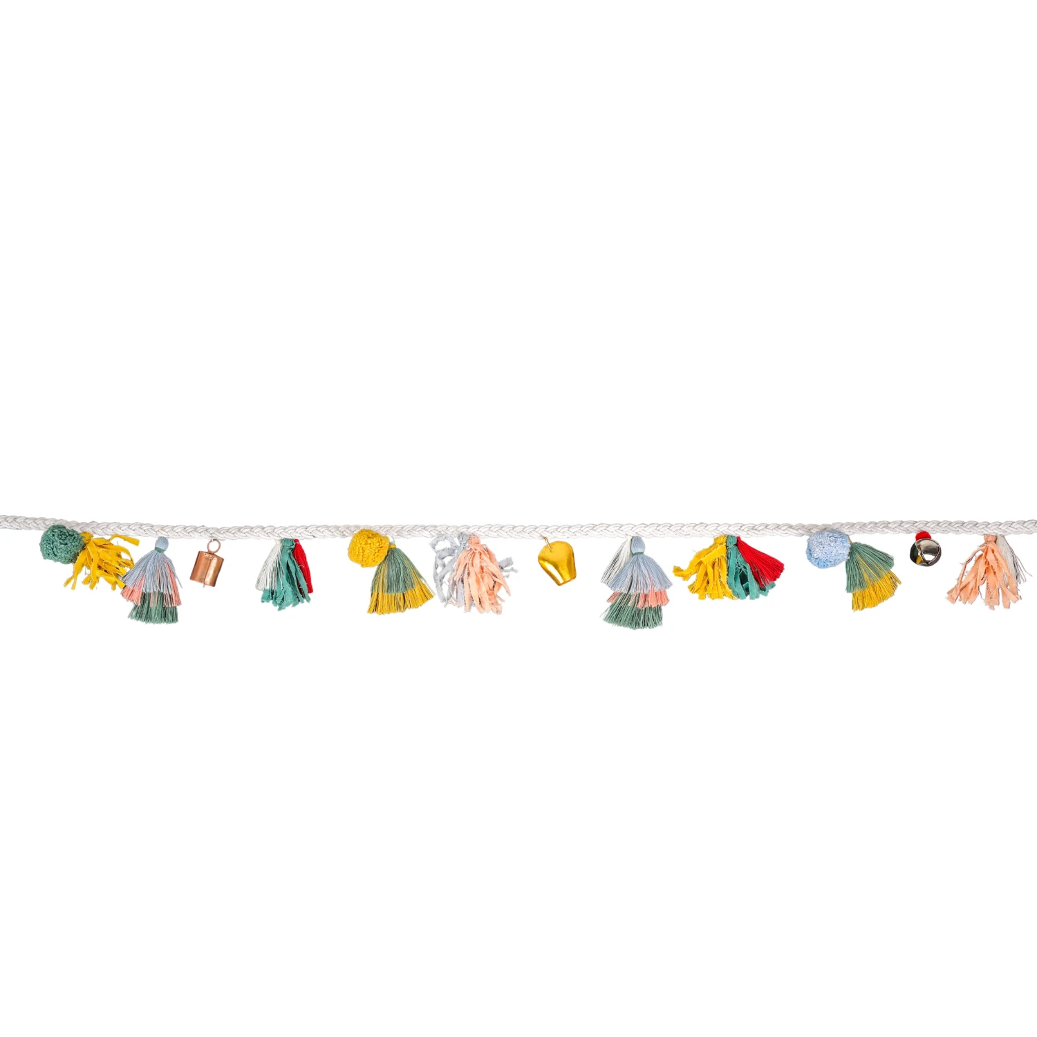 6 Ft. HGTV Home Collection Multicolor Boho Garland 5 6 Ft. HGTV Home Collection Multicolor Boho Garland - Image 5