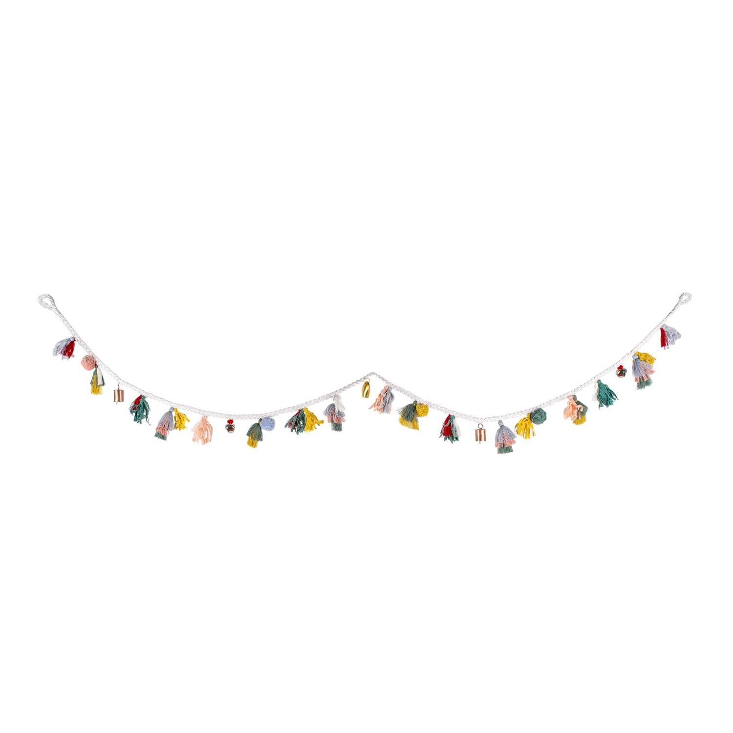 6 Ft. HGTV Home Collection Multicolor Boho Garland 6 6 Ft. HGTV Home Collection Multicolor Boho Garland - Image 6