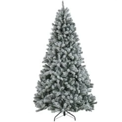 7.5 Ft. North Valley Spruce Tree With Snow Dusted Braches