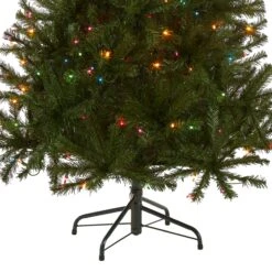 6 Ft. Pre-Lit Aspen Spruce Slim Tree With Multicolor Lights -Christmas Trees Sales AP7 301 60 Silo C2