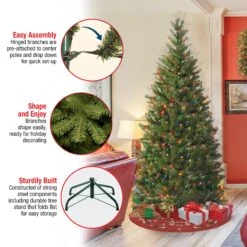 7 Ft. Pre-Lit Aspen Spruce Slim Tree With Multicolor Lights 23 7 Ft. Pre-Lit Aspen Spruce Slim Tree With Multicolor Lights -Christmas Trees Sales AP7 301 70 Features 799723ab ac8c 45e7 9812 a1fd51cd13f7