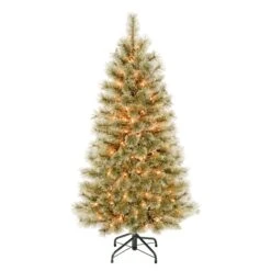 4.5 Ft. Pre-Lit Arcadia Pine Cashmere Tree With Clear Lights