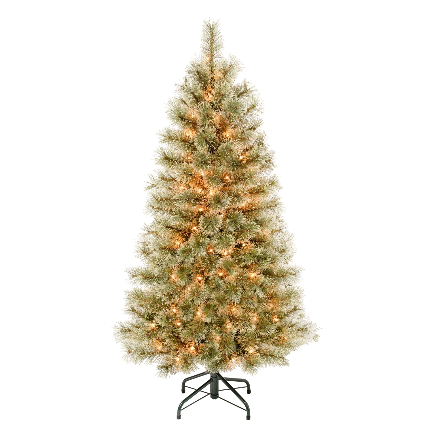 4.5 Ft. Pre-Lit Arcadia Pine Cashmere Tree With Clear Lights 1 4.5 Ft. Pre-Lit Arcadia Pine Cashmere Tree With Clear Lights
