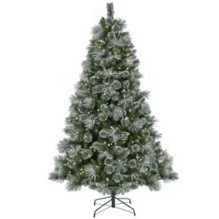 7.5 Ft. Pre-Lit Bryson Pine Tree With LED Lights