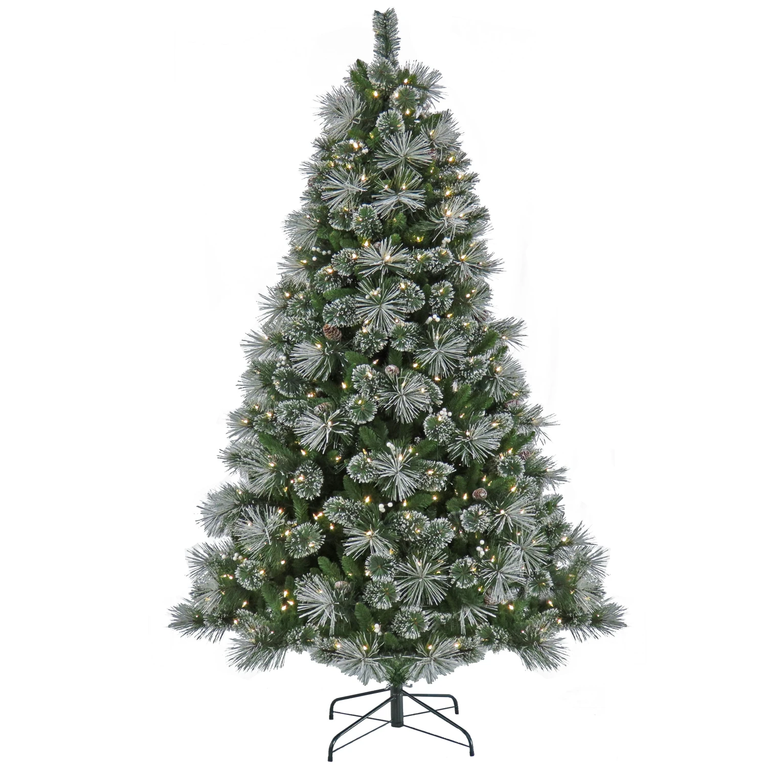 7.5 Ft. Pre-Lit Bryson Pine Tree With LED Lights 1 7.5 Ft. Pre-Lit Bryson Pine Tree With LED Lights