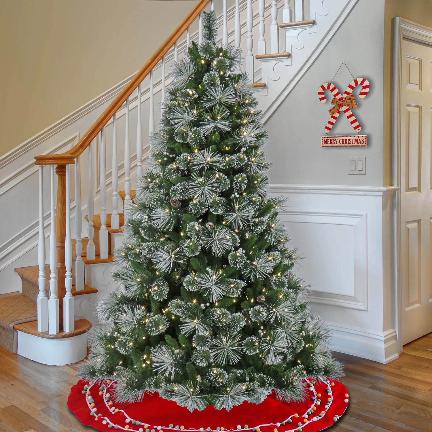7.5 Ft. Pre-Lit Bryson Pine Tree With LED Lights 2 7.5 Ft. Pre-Lit Bryson Pine Tree With LED Lights - Image 2