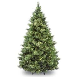 7 Ft. Pre-Lit Carolina Pine Tree With Clear Lights