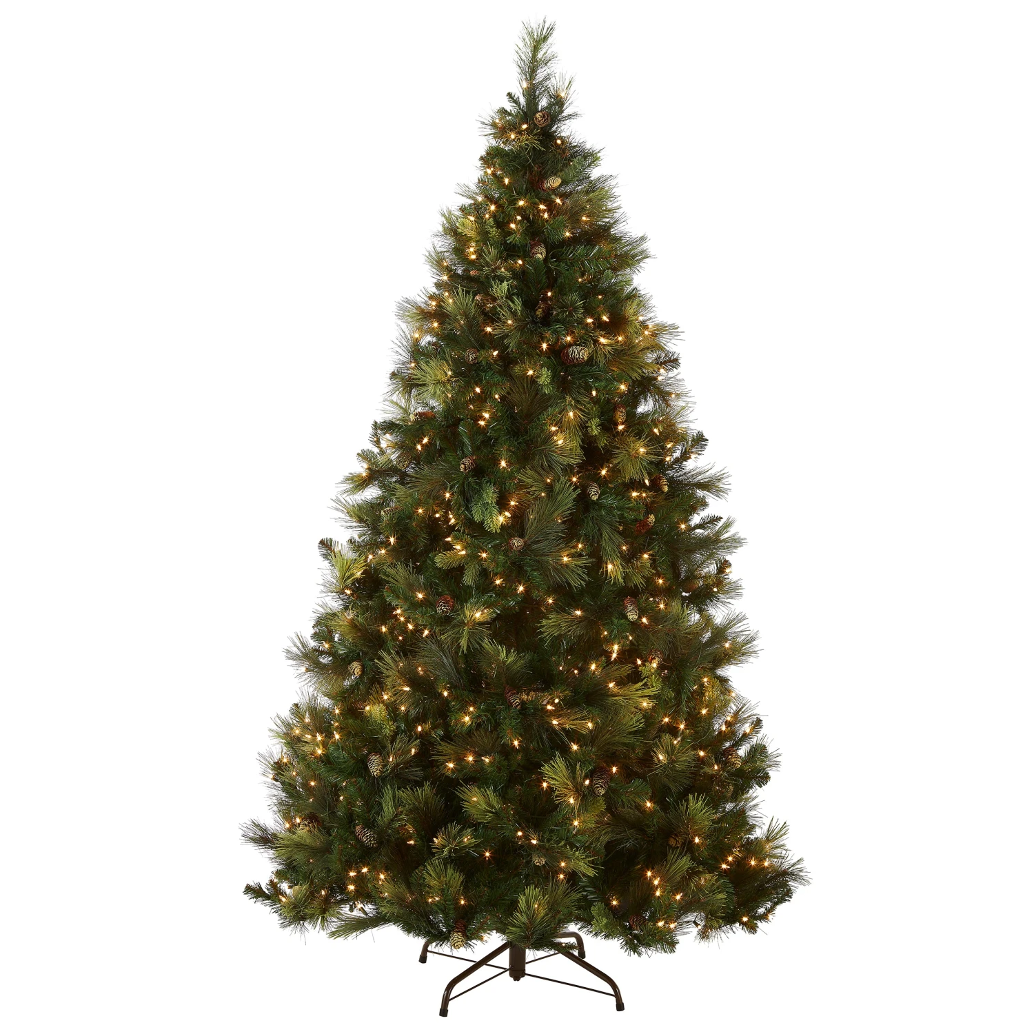7 Ft. Pre-Lit Carolina Pine Tree With Clear Lights 3 7 Ft. Pre-Lit Carolina Pine Tree With Clear Lights - Image 3