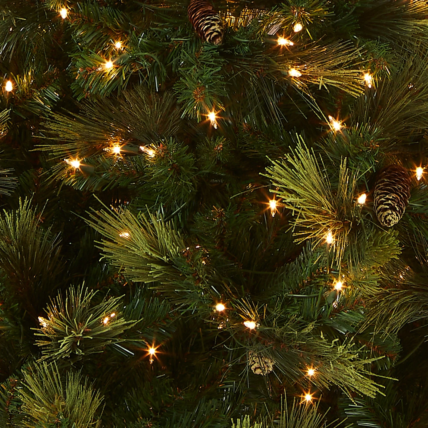 7 Ft. Pre-Lit Carolina Pine Tree With Clear Lights 6 7 Ft. Pre-Lit Carolina Pine Tree With Clear Lights - Image 6