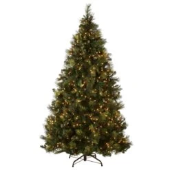 7.5 Ft. Pre-Lit Carolina Pine Tree With 750 Clear Lights 14 7.5 Ft. Pre-Lit Carolina Pine Tree With 750 Clear Lights -Christmas Trees Sales CAP3 306 75 Silo