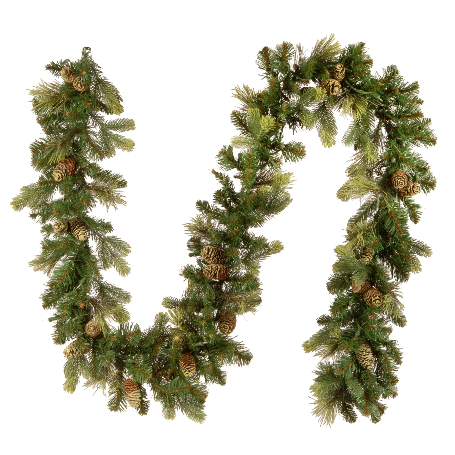 9 Ft. Pre-Lit Carolina Pine Garland With Clear Lights 5 9 Ft. Pre-Lit Carolina Pine Garland With Clear Lights - Image 5