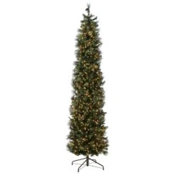 10 Ft.Pre-Lit Carolina Pine Slim Tree With Clear Lights 13 10 Ft.Pre-Lit Carolina Pine Slim Tree With Clear Lights -Christmas Trees Sales CAP3 330 100 Silo