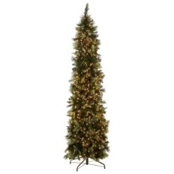 9 Ft. Pre-Lit Carolina Pine Slim Tree With Clear Lights 13 9 Ft. Pre-Lit Carolina Pine Slim Tree With Clear Lights -Christmas Trees Sales CAP3 330 90 Silo