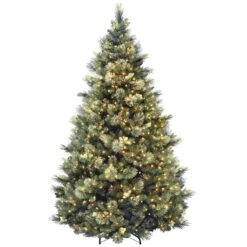 7.5 Ft. Pre-Lit Carolina Pine Tree With 1000 Clear Lights