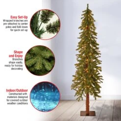 6 Ft. Pre-Lit Hickory Cedar Tree With Clear Lights 16 6 Ft. Pre-Lit Hickory Cedar Tree With Clear Lights -Christmas Trees Sales CED7 60LO S Features 5cde3450 8591 4e85 9822 16b0d934d69e