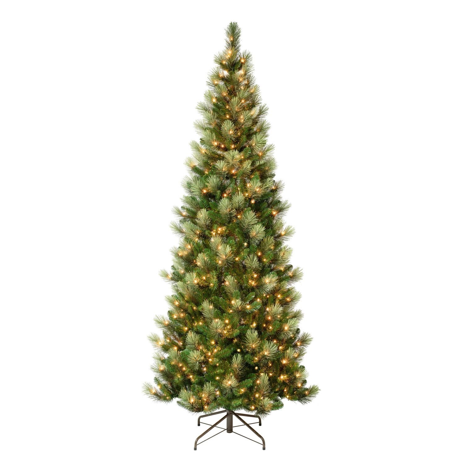 9 Ft. Pre-Lit Charleston Pine Slim Tree With Clear Lights 1 9 Ft. Pre-Lit Charleston Pine Slim Tree With Clear Lights