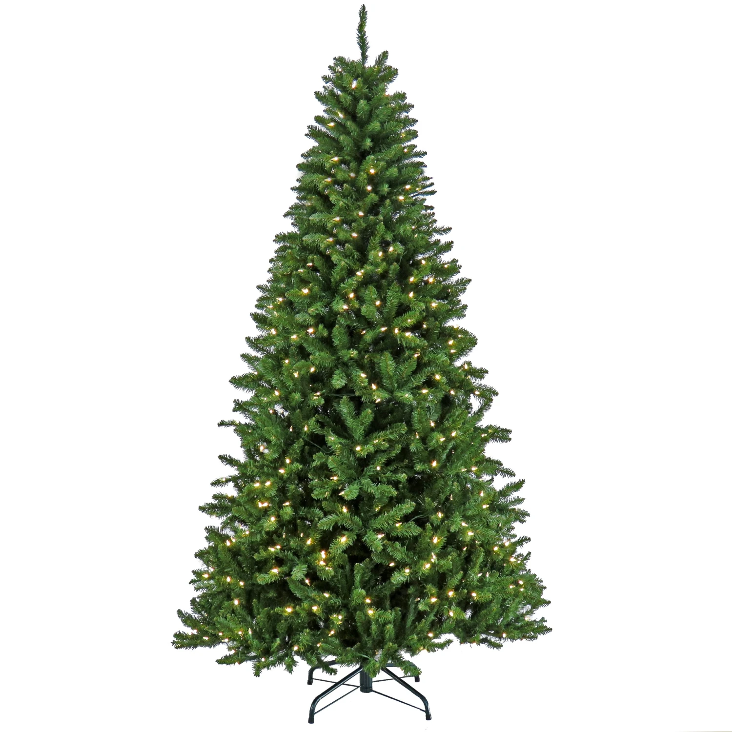 7.5 Ft. Pre-Lit Crater Spruce Tree With LED Lights 1 7.5 Ft. Pre-Lit Crater Spruce Tree With LED Lights