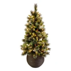 4ft. Glittery Crestwood Spruce Entrance Tree With Clear Lights 10 4ft. Glittery Crestwood Spruce Entrance Tree With Clear Lights -Christmas Trees Sales CWG2 306 40