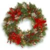 30 In. Pre-Lit Decorative Collection Tartan Plaid Wreath With Warm White LED Lights