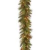 6 Ft. Pre-Lit Long Needle Pine Cone Garland With Clear Lights
