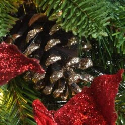 9 Ft. Pre-Lit Decorative Collection Garland With Clear Lights 10 9 Ft. Pre-Lit Decorative Collection Garland With Clear Lights -Christmas Trees Sales DC3 355 9B 4