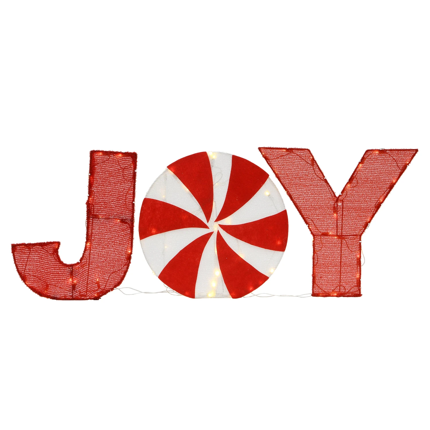 18 In. Pre-Lit JOY Decoration 1 18 In. Pre-Lit JOY Decoration