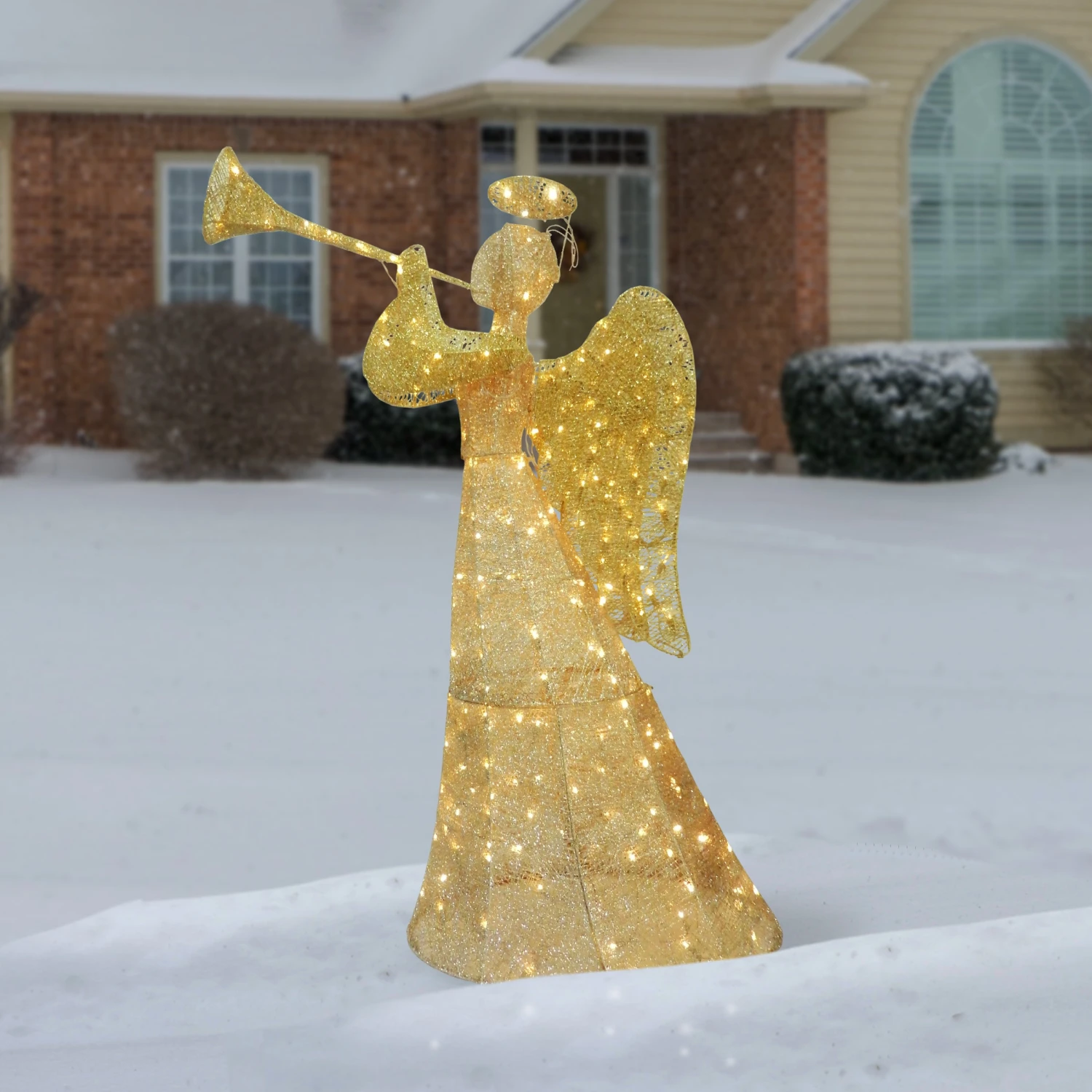 60 In. Champagne Angel Decoration With LED Lights 2 60 In. Champagne Angel Decoration With LED Lights - Image 2