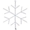 16 In. Neon Styled Snow Flake Decoration With White LED Lights