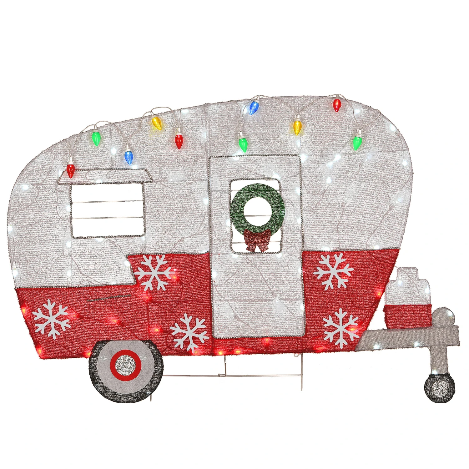32 In. Pre-Lit Christmas Camper 1 32 In. Pre-Lit Christmas Camper