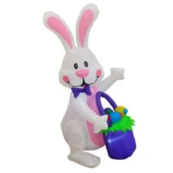 4 Ft. Inflatable Waving Easter Bunny Decoration
