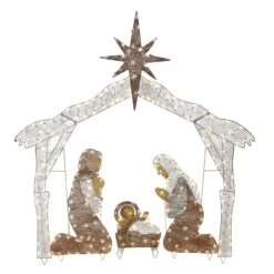 72 In. Nativity Scene With White LED Lights