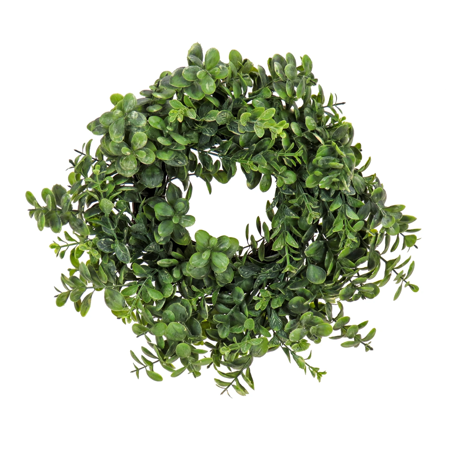 16 In. Spring Table Wreath With Button Leaf 1 16 In. Spring Table Wreath With Button Leaf