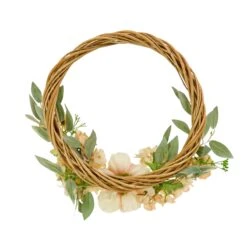 19 In. Spring Hoop Wreath With Wild Rose And Peony Flowers 7 19 In. Spring Hoop Wreath With Wild Rose And Peony Flowers -Christmas Trees Sales DL87 45F22139 1 4