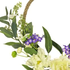 18 In. Spring Hoop Wreath With Peony Flower Blooms, Mini Blossoms, And Flowing Green Stems 6 18 In. Spring Hoop Wreath With Peony Flower Blooms, Mini Blossoms, And Flowing Green Stems -Christmas Trees Sales DL87 45F22197 1 3