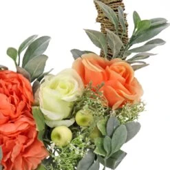 20 In. Spring Hoop Wreath With Peony, Rose, And Lamb's Ear Flower Blooms 6 20 In. Spring Hoop Wreath With Peony, Rose, And Lamb's Ear Flower Blooms -Christmas Trees Sales DL87 45F22202 1 3