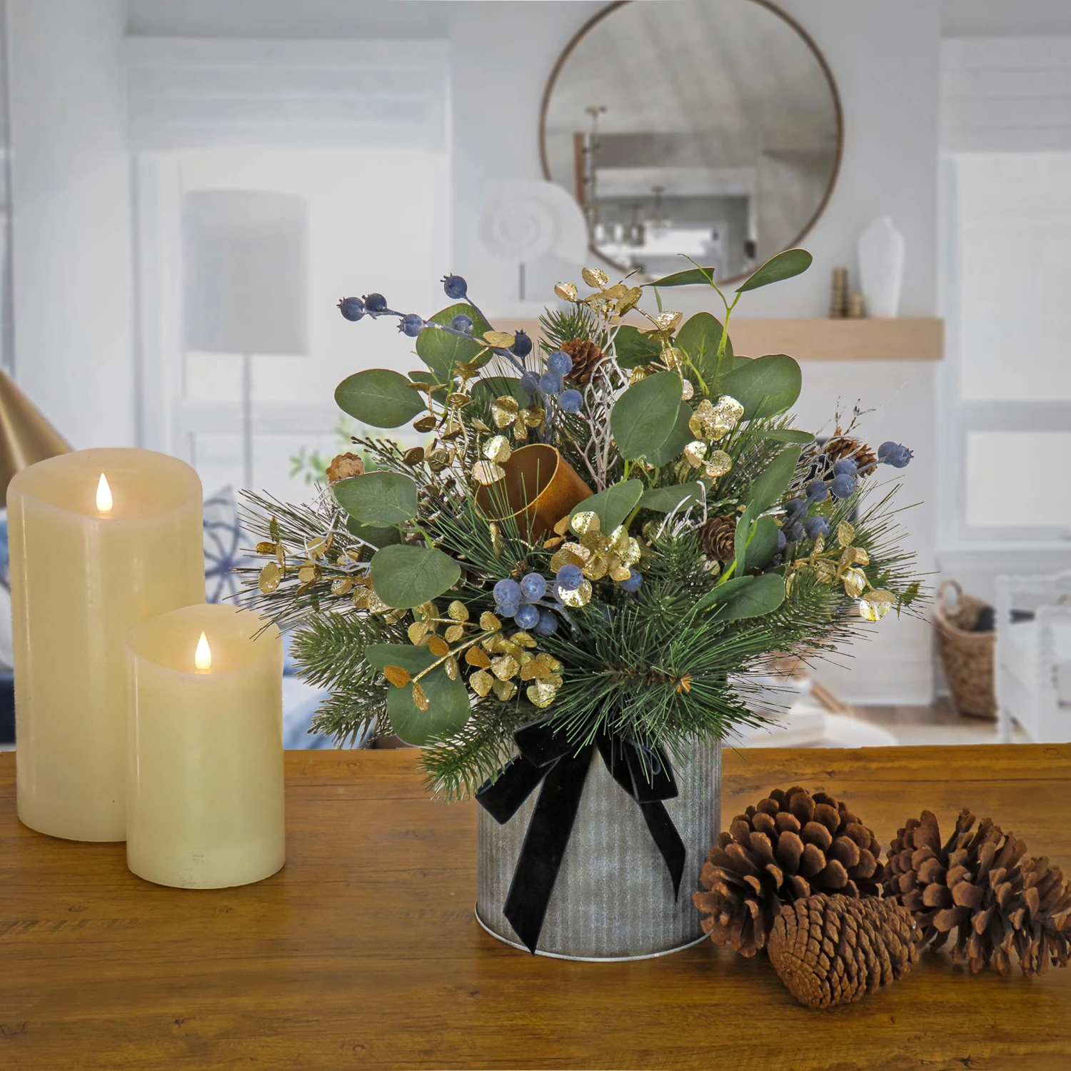 17 In. HGTV Home Collection Swiss Chic Arrangement 2 17 In. HGTV Home Collection Swiss Chic Arrangement - Image 2