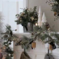 17 In. HGTV Home Collection Swiss Chic Arrangement 7 17 In. HGTV Home Collection Swiss Chic Arrangement -Christmas Trees Sales DL87 45X22789 4