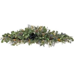 60 In. HGTV Home Collection Swiss Chic Mantle Swag