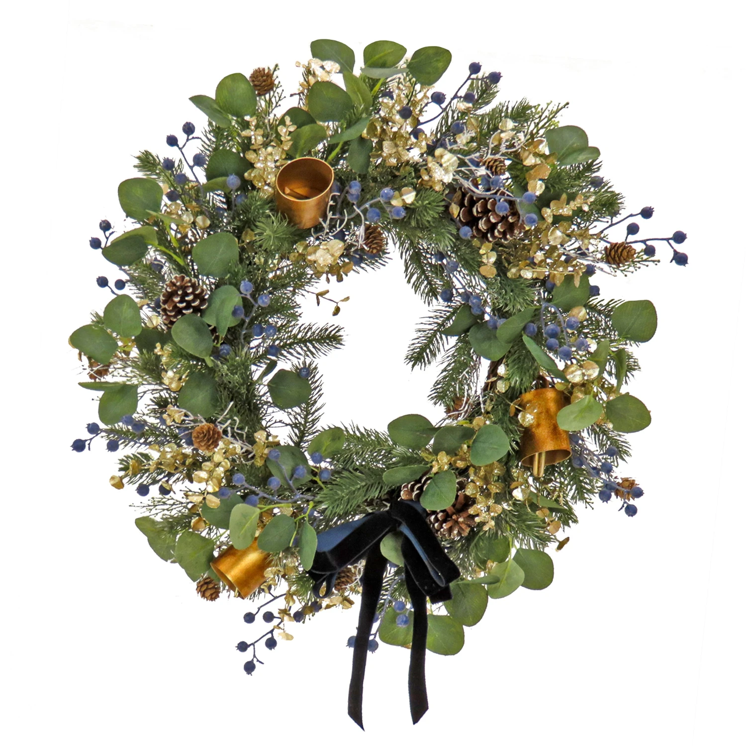 28 In. HGTV Home Collection Swiss Chic Wreath 1 28 In. HGTV Home Collection Swiss Chic Wreath