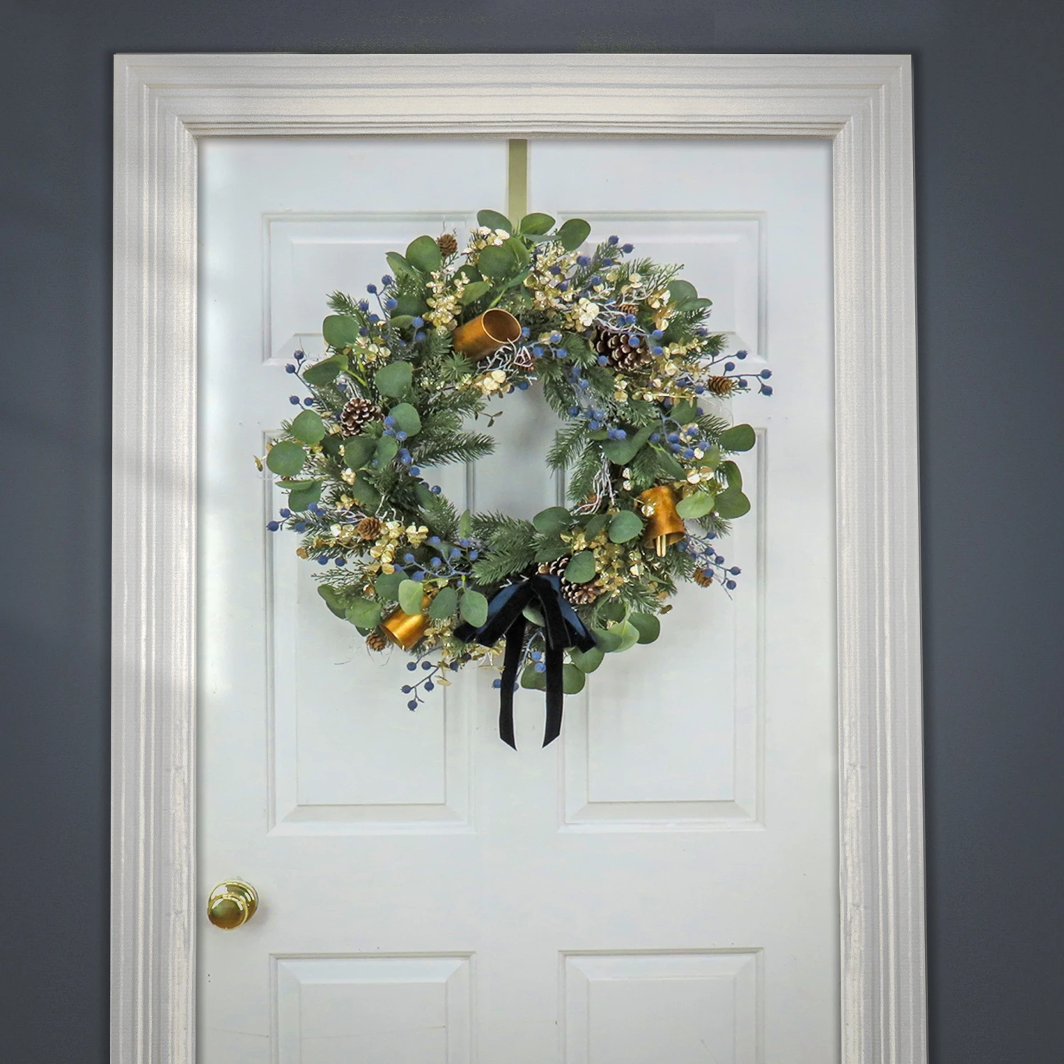 28 In. HGTV Home Collection Swiss Chic Wreath 2 28 In. HGTV Home Collection Swiss Chic Wreath - Image 2